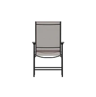 Outdoor Folding Patio Sling Chair / Portable (2 Pack)