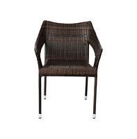 Eldon Weather Resistant Indoor/Outdoor Stacking Patio Dining Chair With Steel Frame And Pe Rattan