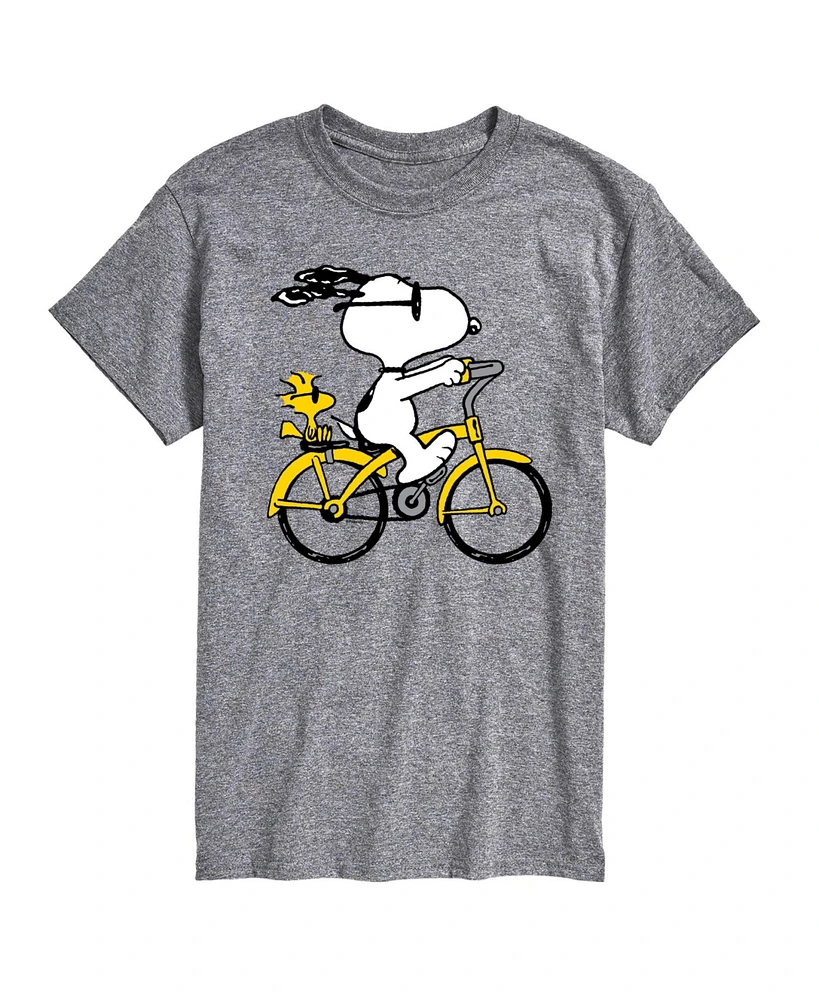 Hybrid Apparel Peanuts Bike Mens Short Sleeve Tee