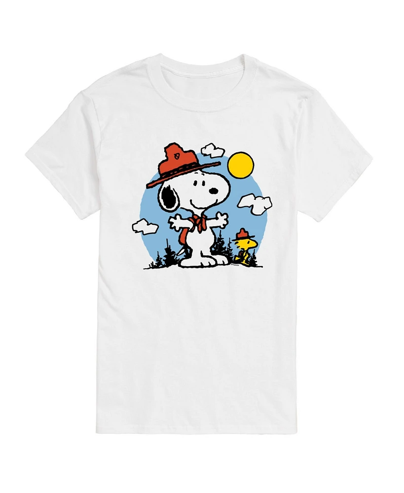 Hybrid Apparel Peanuts Nature Mens Short Sleeve Tee