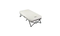 Coleman Camping Cot with Side Tables, Air Mattress & Battery Pump, Twin