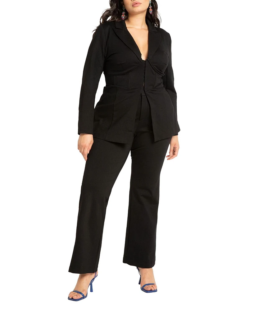 Eloquii Plus Size Flare Leg Trouser