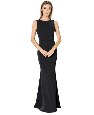 Dress the Population Women's Leighton V-Back Gown