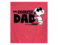 Hybrid Apparel Peanuts Dad Mens Short Sleeve Tee