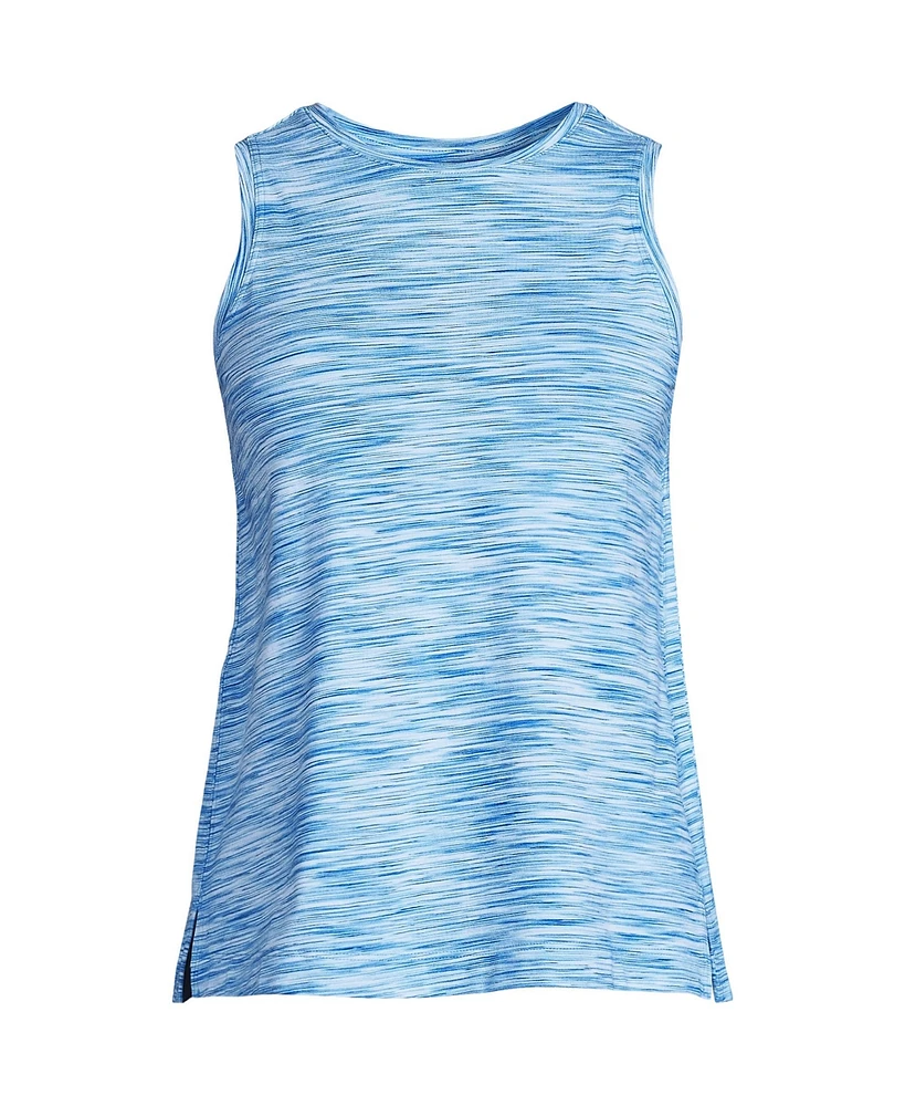 Lands' End Women's Plus Moisture Wicking Upf Sun Tank Top