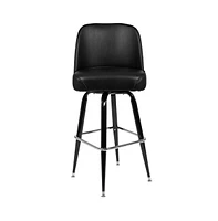 Emma+Oliver Metal Barstool With Swivel Bucket Seat