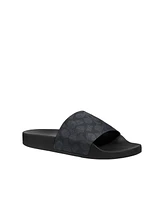 Coach Men's Signature Coated Canvas Pool Slide