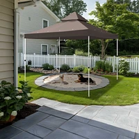 Yescom 8x8Ft 2-Tier Gazebo Top Replacement UV30+ for 2 Tier Outdoor Patio Canopy Cover Party Backyard Garden Coffee
