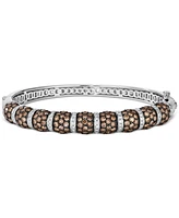 Le Vian Chocolate Diamond & Vanilla Diamond Pave Bangle Bracelet (7