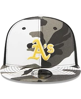 New Era Men's Camo Oakland Athletics Urban Camo Trucker 9Fifty Snapback Hat