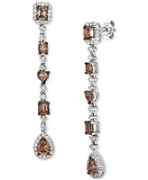 Le Vian Chocolate Diamond & Vanilla Diamond Linear Drop Earrings (4