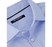 Karl Lagerfeld Paris Men's Slim-Fit Diamond Woven Shirt