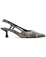 Steve Madden Women's Legaci Rhinestone Kitten-Heel Slingback Pumps