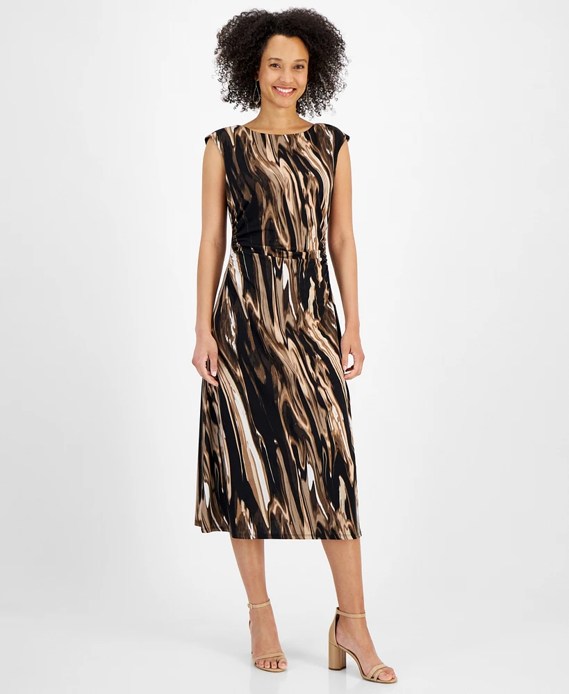 Connected Women's Printed Midi Dress