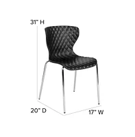 Contemporary Design Accent Dining Plastic Stack Chair