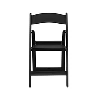 Emma+Oliver Set Of 4 800 Lb Weight Capacity Indoor/Outdoor Resin Folding Chairs