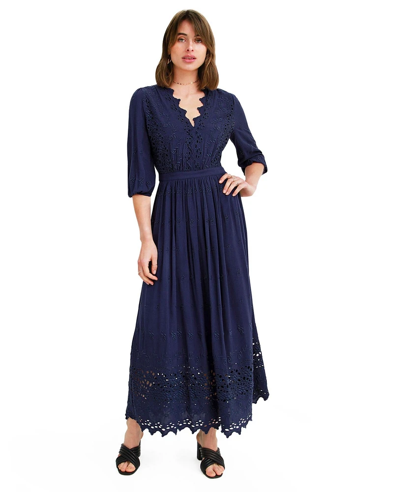 Belle & Bloom Women's All Eyes On Me Midi Dress
