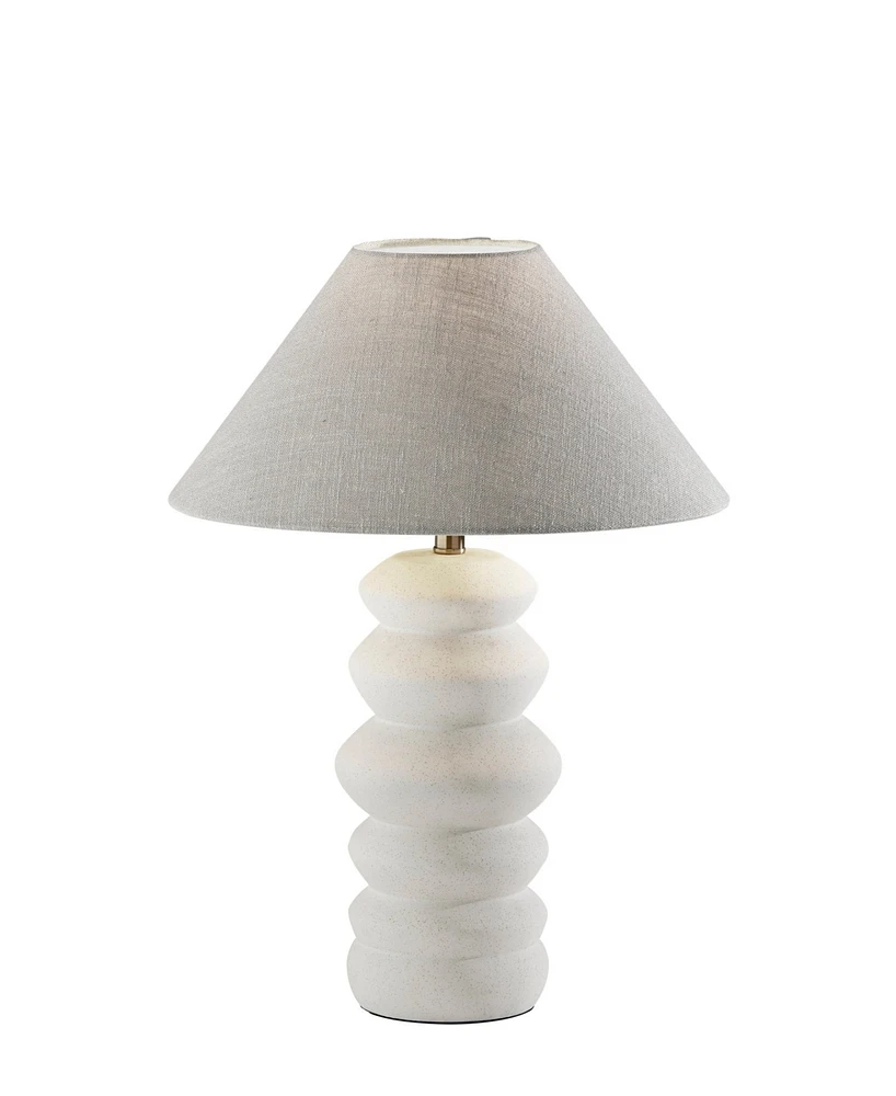 Adesso 25" Matte Ceramic Marcey Table Lamp - Matte Off