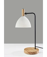 Adesso 21.5" Wood Peyton Desk Lamp