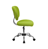 Emma+Oliver Mid-Back Mesh Padded Swivel Task Office Chair With Chrome Base