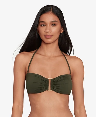 Lauren Ralph Women's Ring Bandeau Bra Swim Top