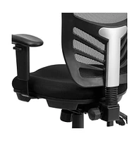 Emma+Oliver Mid-Back Mesh Multifunction Executive Swivel Ergonomic Office Chair With Adjustable Arms