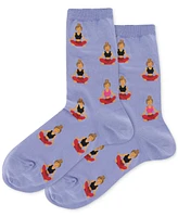 Hot Sox Women's Meditation Crew Socks