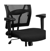 Emma+Oliver 400 Lb. Capacity Big & Tall Mesh Ergonomic Drafting Chair With Height Adjustable Arms