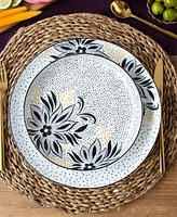 Portmeirion Sara Miller Artisanne Noir Salad Plates, Set of 4