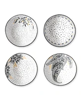 Portmeirion Sara Miller Artisanne Noir Cereal Bowls, Set of 4