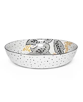 Portmeirion Sara Miller Artisanne Noir Pasta Bowls, Set of 4