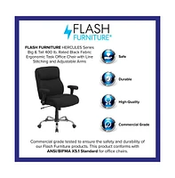 Emma+Oliver 400 Lb. Big & Tall Mid-Back Swivel Clean Line Stitch Ergonomic Task Office Chair