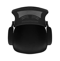 Emma+Oliver Mid-Back Mesh Swivel Ergonomic Task Office Chair With Flip-Up Arms