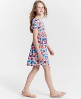 Epic Threads Girls Floral-Print Smocked Dress, Created for Macy's