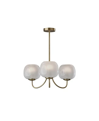 Adesso 24.5" Magnolia Chandelier - Antique