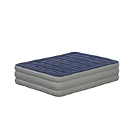 Emma+Oliver 18 Inch Raised Inflatable Air Mattress With Internal Electric Pump