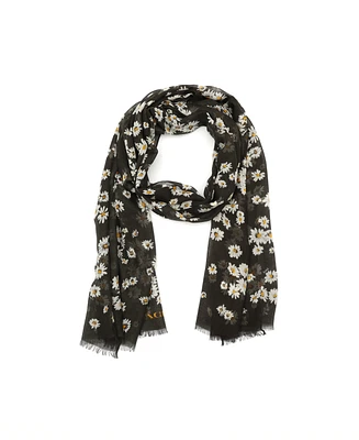 Coach Women's Daisy Cluster Printed Oblong Scarf