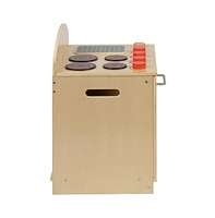 Children's Wooden Kitchen Stove With Turnable Knobs For Commercial Or Home Use
