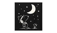 Hybrid Apparel Trendy Plus Peanuts Snoopy & Woodstock Moon and Stars Graphic T-Shirt