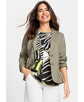 Olsen Women's 100% Linen Blazer