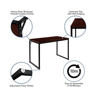 Berlin Computer Desk With Open Metal Frame