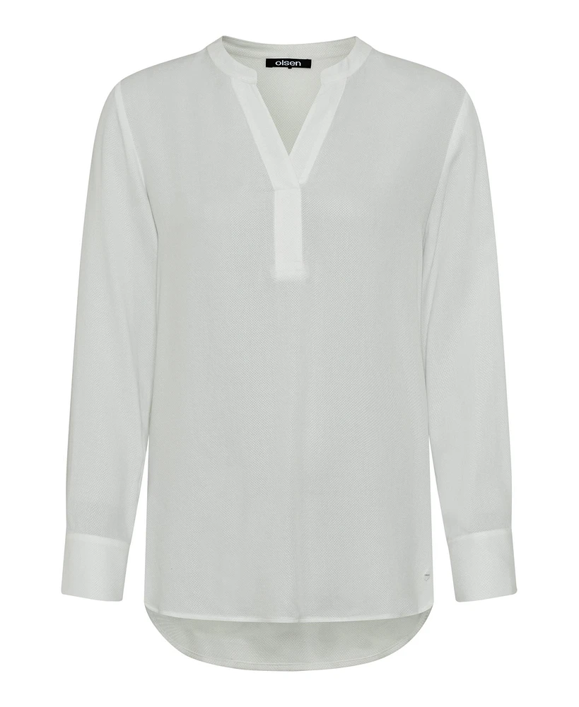 Olsen Women's Long Sleeve Tunic Blouse
