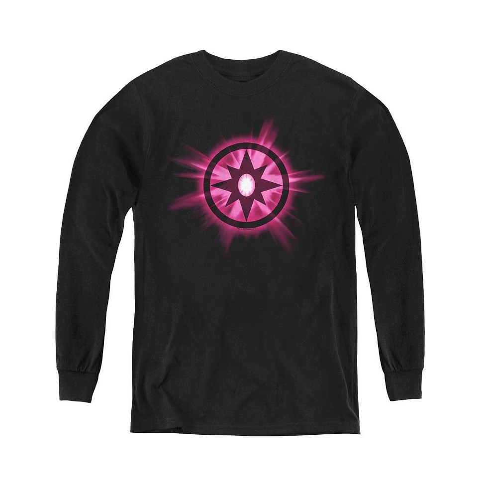 Green Lantern Boys Youth Sapphire Glow Long Sleeve Sweatshirts