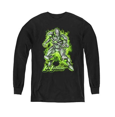 Superman Boys Youth Kryptonite Powered Long Sleeve Sweatshirts