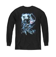Batman Boys Youth Moonlight Cat Long Sleeve Sweatshirts