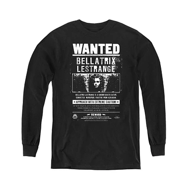 Harry Potter Boys Youth Wanted Bellatrix Long Sleeve Sweatshirts