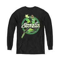 Justice League Boys of America Youth Lantern Glow Long Sleeve Sweatshirts