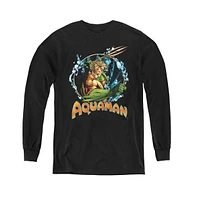 Justice League Boys Of America Youth Ruler The Seas Long Sleeve Sweatshirts