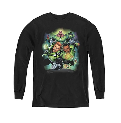 Green Lantern Boys Youth Corps 1 Long Sleeve Sweatshirts