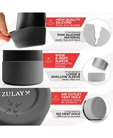 Zulay Kitchen Silicone Protector Boots for Wide and Narrow Mouth Water Bottles